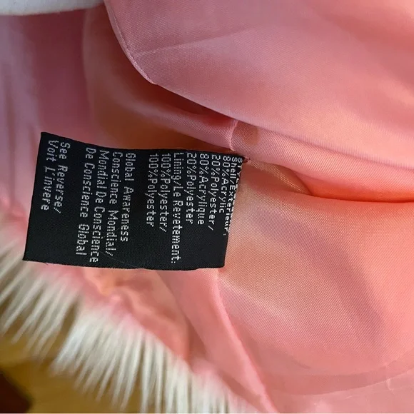 Vintage Pink Faux Fur Coat Bratz style - Picture 10 of 11